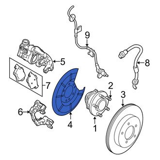 Mazda OE - Rear Brake Dust Shield