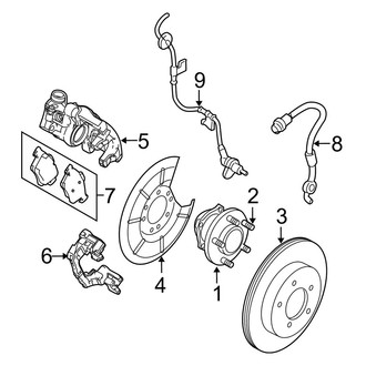 Mazda OE - Rear Suspension - Brake Components (i / Mazdaspeed / S)