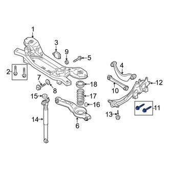 Mazda OE - Suspension Control Arm Bolt