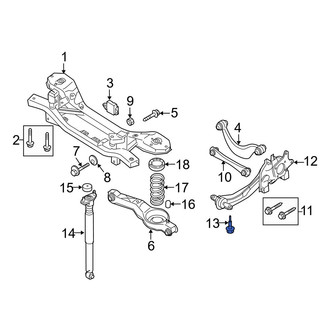 Mazda OE - Suspension Trailing Arm Bolt