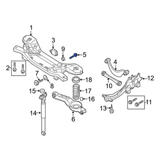Mazda OE - Suspension Control Arm Bolt