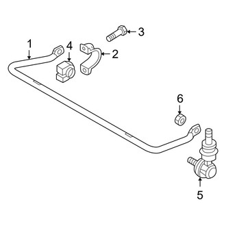 Mazda OE - Rear Suspension - Stabilizer Bar & Components