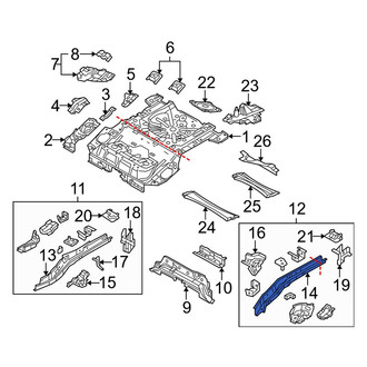 Mazda OE - Rear Left Frame Side Member