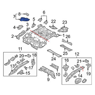 Mazda OE - Rear Left Frame Stiffener