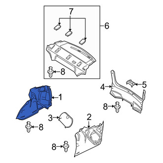 Mazda OE - Rear Right Trunk Trim Panel