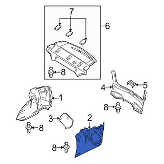 Mazda OE - Rear Left Trunk Trim Panel