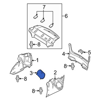 Mazda OE - Rear Trunk Trim Panel Insert