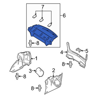Mazda OE - Rear Package Tray Trim