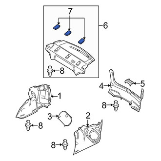 Mazda OE - Rear Seat Belt Anchor Plate Cover
