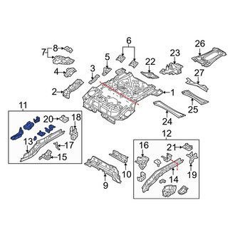 Mazda OE - Rear Right Frame Side Member Assembly