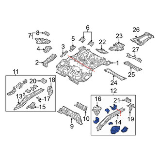 Mazda OE - Rear Left Frame Side Member Assembly