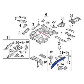 Mazda OE - Rear Left Frame Side Member