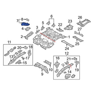 Mazda OE - Rear Right Frame Stiffener
