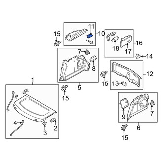 Mazda OE - Right Trunk Trim Panel Cap