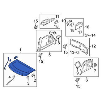 Mazda OE - Rear Package Tray Trim