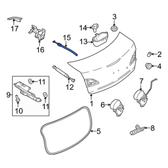Mazda OE - Rear Deck Lid Release Cable