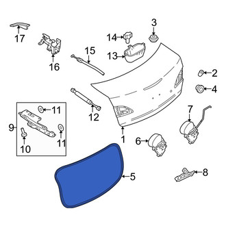 Mazda OE - Rear Deck Lid Seal