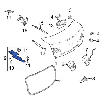 Mazda OE - Rear Left Deck Lid Hinge