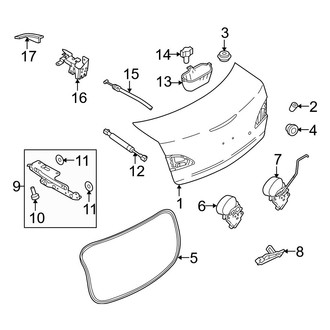 Mazda OE - Trunk Lid - Lid & Components (Sedan)