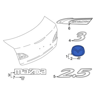 Mazda OE - Rear Deck Lid Emblem