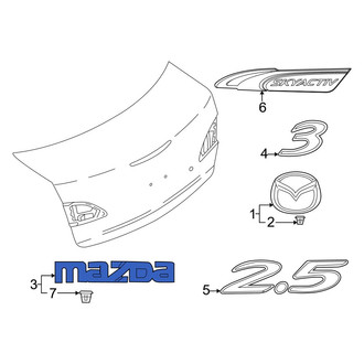 Mazda OE - Rear Deck Lid Emblem
