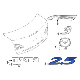 Mazda OE - Rear Deck Lid Emblem