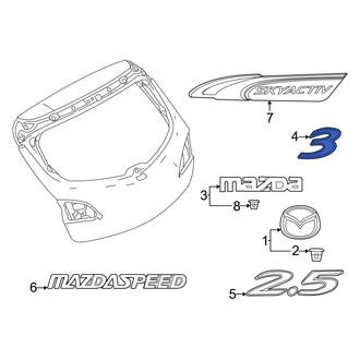 Mazda OE - Rear Deck Lid Emblem