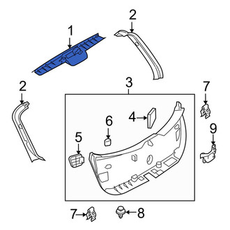 Mazda OE - Rear Upper Liftgate Trim