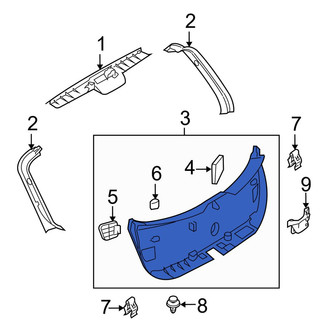 Mazda OE - Rear Lower Liftgate Trim