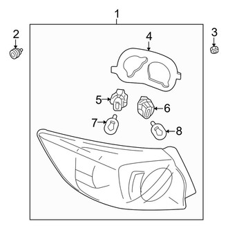 Mazda OE - Rear Lamps - Combination Lamps (i / Mazdaspeed / S Hatchback)
