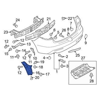 Mazda OE - Rear Right Bumper Splash Shield