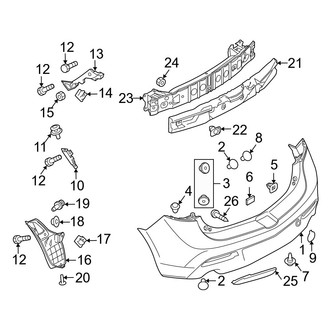 Mazda OE - Rear Bumper - Bumper & Components (Hatchback)