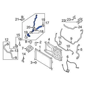 Mazda OE - Upper Radiator Coolant Hose