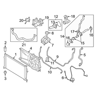 Mazda OE - Cooling - Radiator & Components