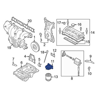 Mazda OE - Engine Oil Filter Adapter