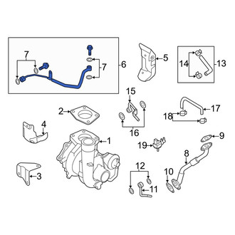 Mazda OE - Turbocharger Oil Line