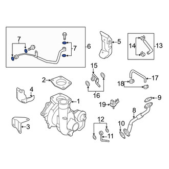 Mazda OE - Turbocharger Coolant Line Gasket