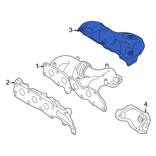 Mazda OE L3K913390C - Exhaust Manifold Heat Shield