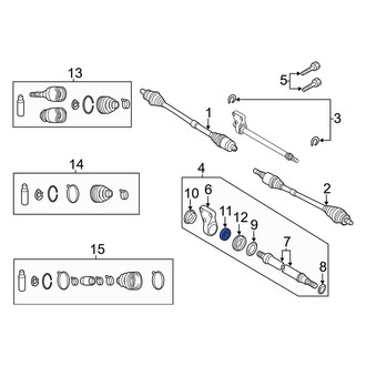 Mazda OE - Front CV Axle Shaft Carrier Bearing