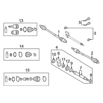 Mazda OE - Front Suspension - Drive Axles