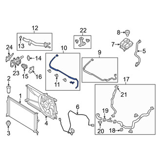 Mazda OE - Upper Radiator Coolant Hose