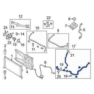 Mazda OE - Engine Coolant Overflow Hose