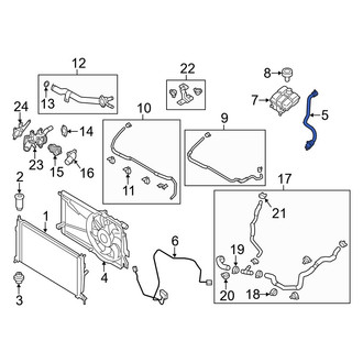 Mazda OE - Engine Coolant Overflow Hose