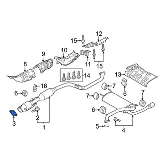Mazda OE - Front Rearward Catalytic Converter Gasket