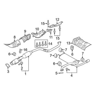 Mazda OE - Exhaust System - Exhaust Components (With SkyActiv)