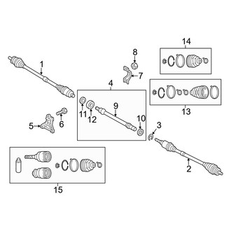 Mazda OE - Front Suspension - Drive Axles (With SkyActiv)