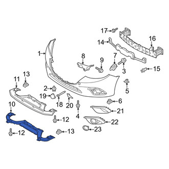 Mazda OE - Front Bumper Cover Support Rail