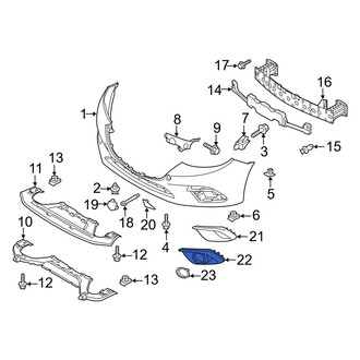 Mazda OE - Front Right Fog Light Trim