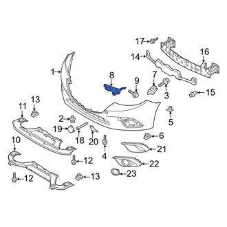 Mazda OE - Front Right Bumper Guide