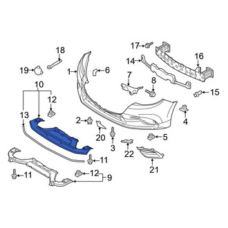 Mazda OE - Front Bumper Cover Support Rail